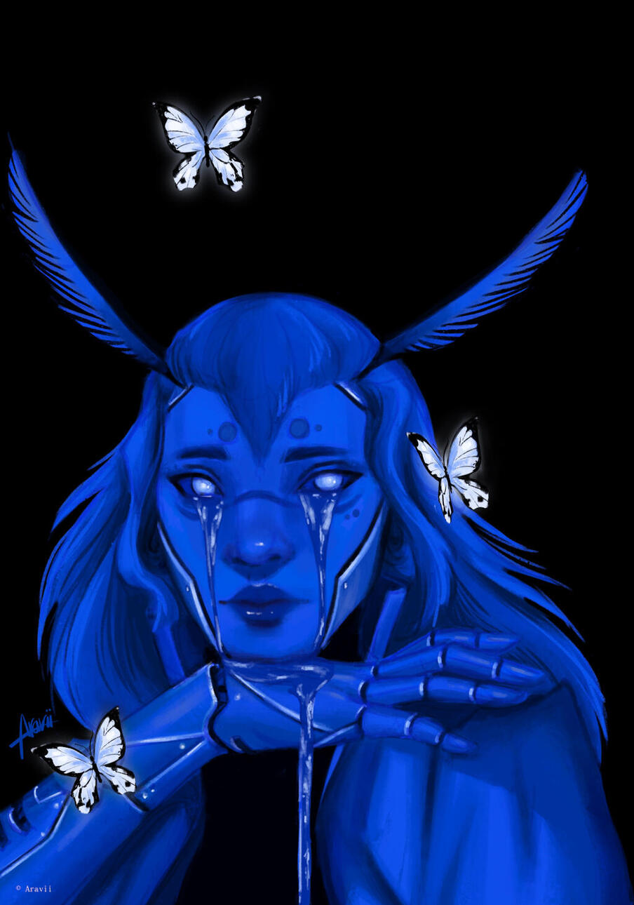 Cry me a River, 2023, Procreate, 11" x 17"