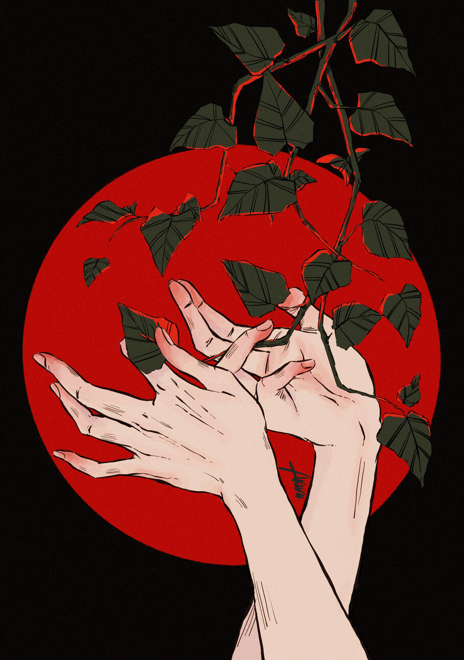 Light as a Feather. 2022, Procreate, 11&quot; x 17&quot;