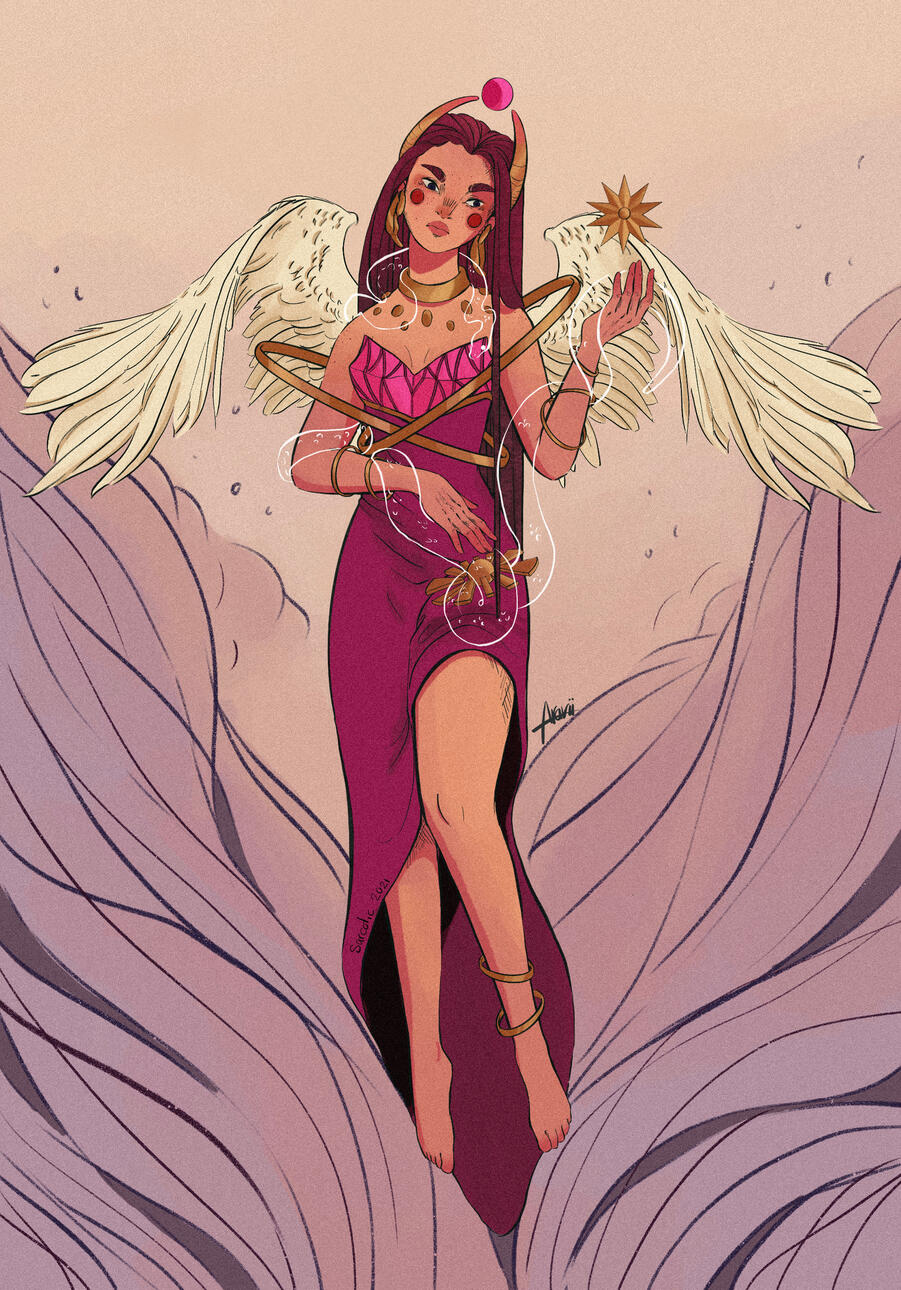 Inside a Cloud, 2022, Procreate, 11&quot; x 17&quot;